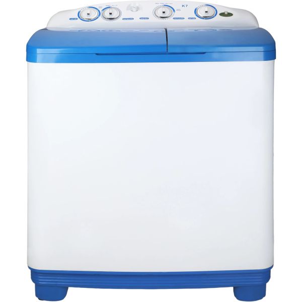 غسالة ملابس هاف اوتوماتيك كريازي، 9 كجم، بالطلمبة، K2TW9-40290014 - ابيض ازرق