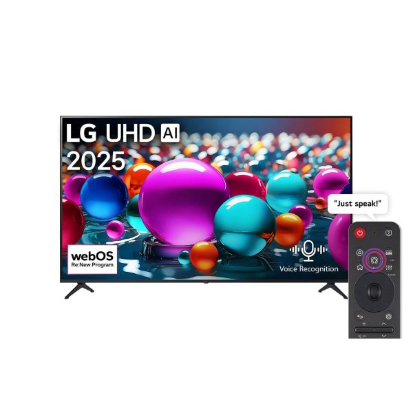 تلفزيون سمارت ال جي، ال اي دي، UHD 4K، ريسيفر داخلي، UA85006LA - اسود
