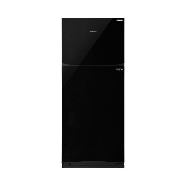 ثلاجة انفرتر نوفروست تورنيدو ، 396 لتر، RF-480TV-BK - اسود