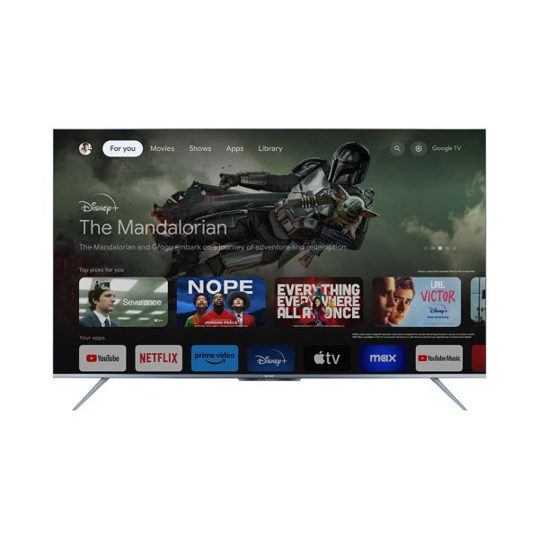 تلفزيون سمارت شارب ، 50 بوصة ، إل إي دي ، بريموت بحث صوتي ، 4K ، مزود برسيفر داخلي ، 4T-C50FL6EX - فضي