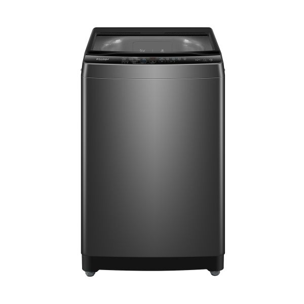 غسالة ملابس فوق اوتوماتيك هاير، 10 كجم، تحميل علوي، HWM100-316S6 - فضي داكن