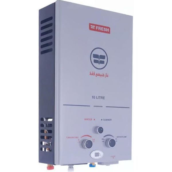سخان مياه غاز فريش، 10 لتر، SPA 10L Silver - فضي