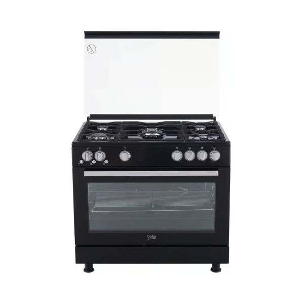 بوتاجاز غاز بيكو، 5 شعلة، 90X60 سم، GGR 15115 DX NBE - اسود