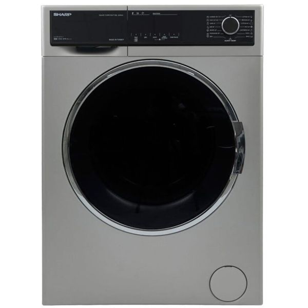 غسالة ملابس شارب، فل اوتوماتيك 8 كيلو، 1400 لفة، ES-FP814CXE-S - فضى