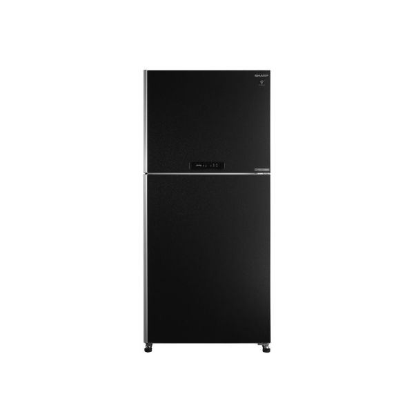 ثلاجة انفرتر نوفروست شارب، 480 لتر، 2 باب، ديجيتال، SJ-PV63G-BK - اسود