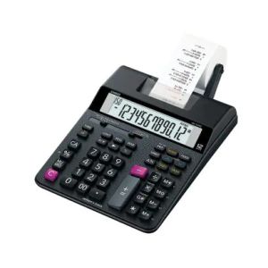 آلة حاسبة ديجيتال محمولة بطابعة كاسيو، HR-150RC-DC - اسود