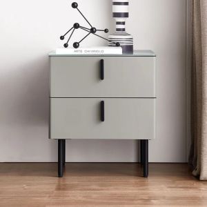 Counter Wood Modern Commode,45x40x40 cm -light grey