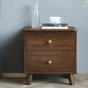 Counter Wood Modern Commode,50x45x40 cm -Dark wooden 