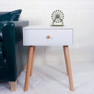 Counter Wood Modern Commode,55x40x30 cm -white