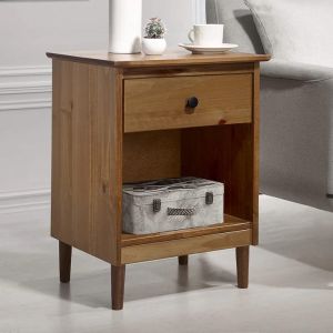 Counter Wood Modern Commode,50x40x35 cm -Dark wooden