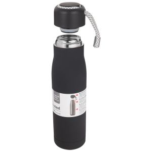 Stainless Steel Water Bottle, 550 ml - Black