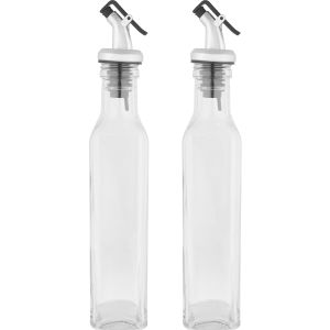 Glass Oil And Vinegar Bottle Set, 2 Pieces, 250 Ml - Clear