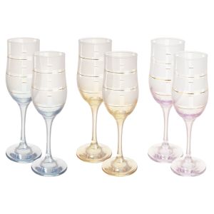 Bohemia Glasses Set, 6 Pieces - Multicolor