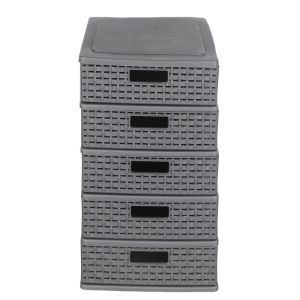 Max Plast Multi use Storage Drawer Unit, 24×17×30 cm, 5 Drawers
