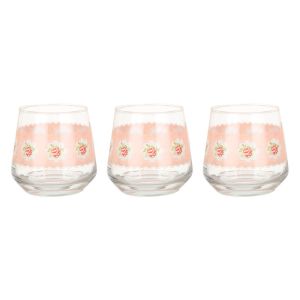 Lav Glass Cups Set, 3 pieces, 345 ml - Multicolor