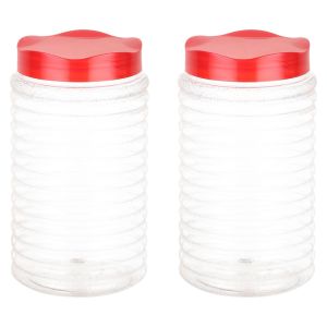 Winner Plast Jumbo Jar Set with Lid, 2 Pieces, 1.25 Liter