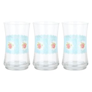 Lav Glass Cups Set, 3 pieces, 365 ml - Multicolor