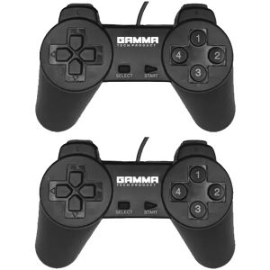 Gamma USB Vibration Joystick for PC, GT-200 - Black