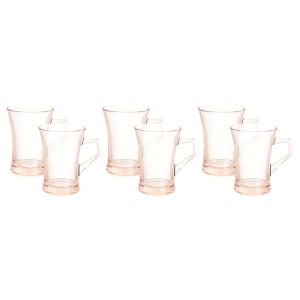 Pasabahce Glass Mug Set, 6 Pieces, 210 ml