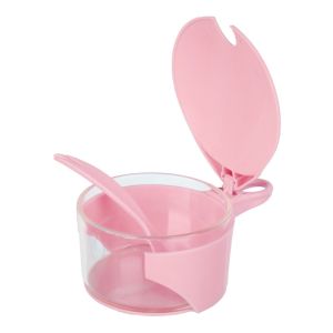 Wiener Plast Sugar Bowl with Moveable Lid with spoon, 250 ml
