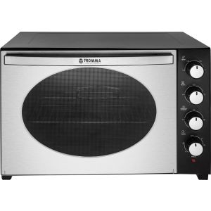 TROMMA TR-13130 Electric Oven, 55 Liters, 2200 Watts, Grill, Lamp, Fan ​​- Black Silver