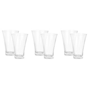 Lav Glass Cups Set, 6 pieces, 350 ml - Clear