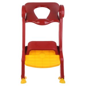 Loz Ladder Toilet Base for Children, 36×36 cm - Red Yellow