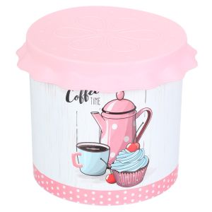 Al Wataneya Plastic Spice Box with Lid, 13×13 cm - Pink