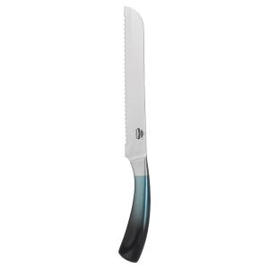 Kingsta Stainless Steel Serrated Knife, 9 Inch - Silver Turquoise