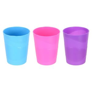 Winner Plastic Cup Set, 3 Pieces - Multicolor