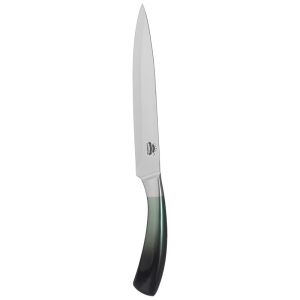 Kingsta Stainless Steel Serrated Knife, 9 Inch - Silver Green