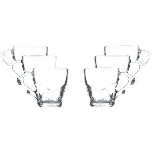 Blinkmax Mug Set, 6 Pieces, 230 ml - Clear