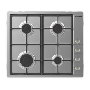 Hoover HHG6LSX Built-In Stove, 4 Gas Burners, 60×60 cm - Silver