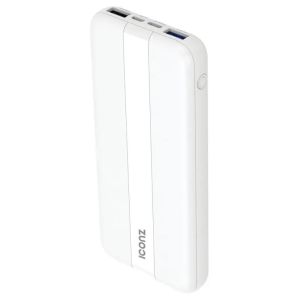 Iconz XPB12PDW Power Bank, 10000mAh, 3 Ports - White