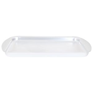 Al Ahram Aluminum Biscuit Tray, 40X30 cm - Silver
