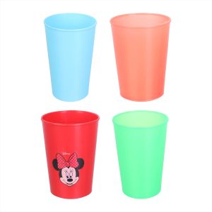 Max Plast Plastic Cups Set for children, 4 pieces - Multicolor