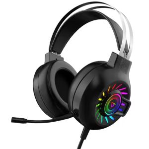 Forev FV-G97 Gaming Headset, USB, Microphone, RGB Lights - Black