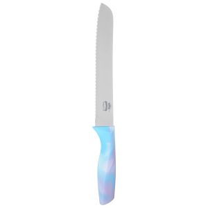 Rocky Stainless Steel Bread Knife with Plastic Handle, 8 inches - Multicolor