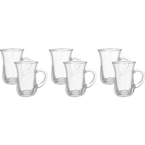 Pasabahce Glass Cup Set, 6 Pieces, 145 ml - Clear