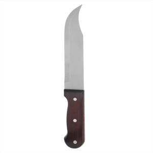New Tou Zun Stainless Steel Knife with Wooden Handle, 8 Inch - Silver