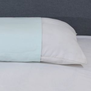 كيس مخدة سرير قطن محلة، 45×120 سم - اخضر فاتح