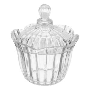 Valera Glass Sugary With Lid, 10 cm - Clear