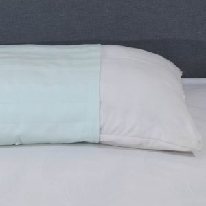 كيس مخدة سرير قطن محلة، 45×180 سم - اخضر فاتح