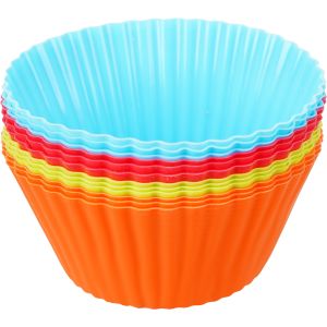 Silicone Cake Mold Set, 12 Pieces - Multicolor