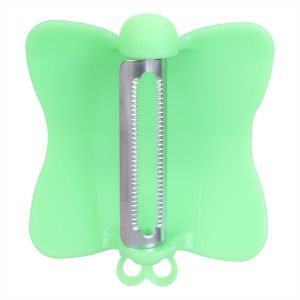 Metaltex Plastic Peeler for Vegetable with Stainless Steel Blade - Green