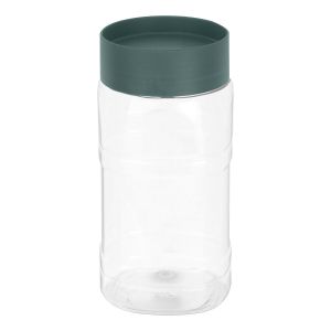 Max Plast Squared Plastic Jar, 1300 ml