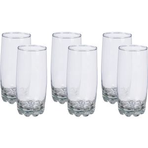 Silvana Glass Juice Shop Set, 6 Pieces, 280 ml - Clear