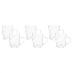BlinkMax Cups Set, 6 Pieces, 230 ml - Clear
