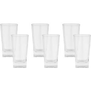 BlinkMax Glass Cups Set, 6 Pieces, 255 ml - Clear