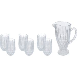 ELANDALOS Glass Juice Set, 7 Pieces - Clear